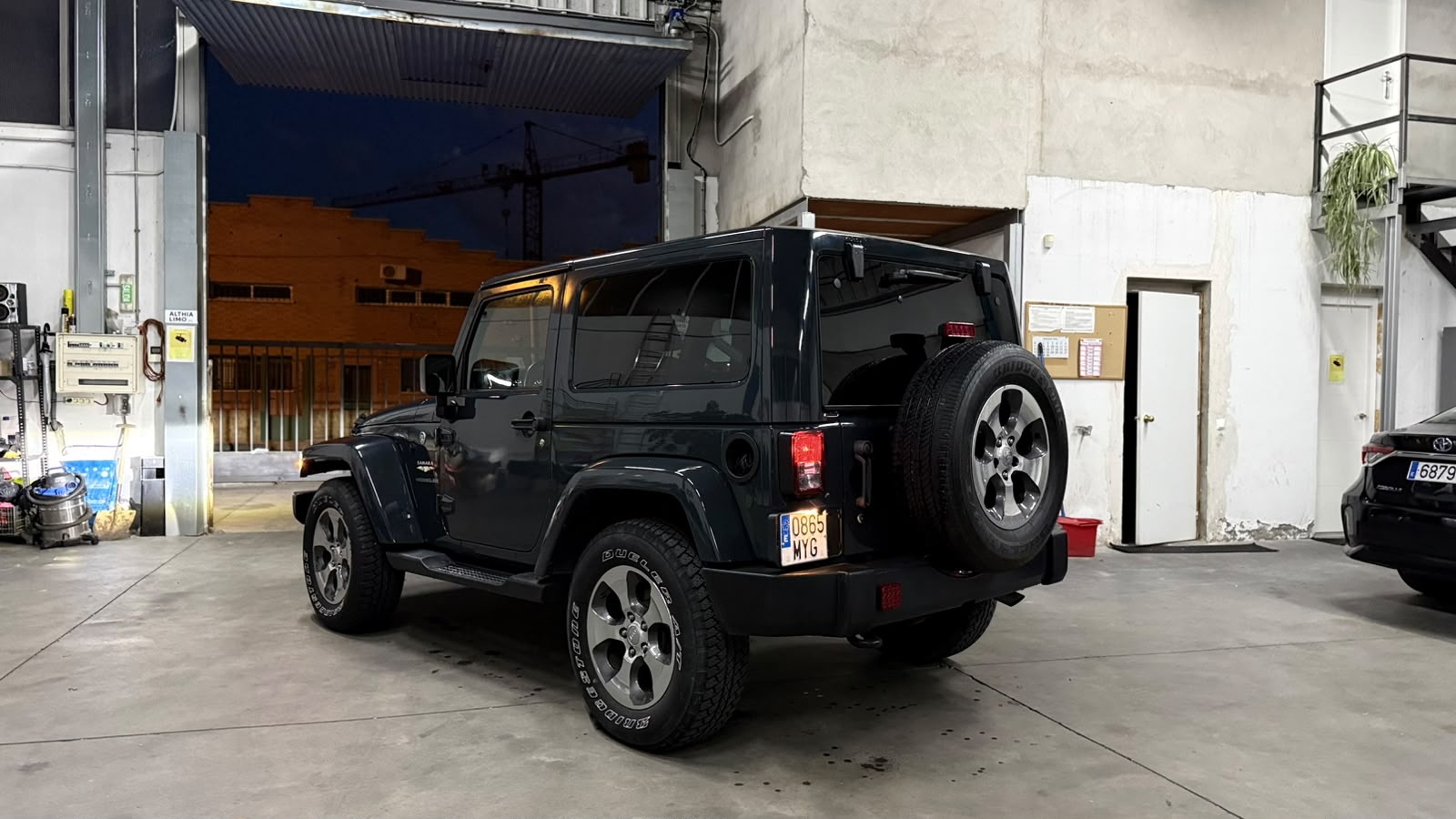 Jeep Wrangler Sahara rear view